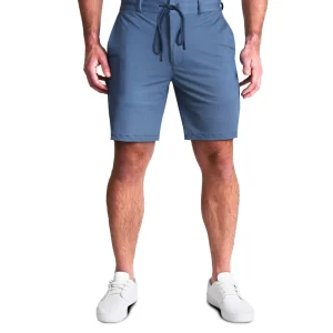 State and Liberty Athletic Fit Drawstring Shorts - Blue & White Dots | Shorts