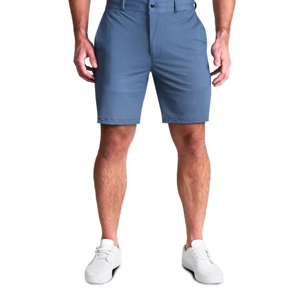 State and Liberty Athletic Fit Drawstring Shorts - Blue & White Dots | Shorts