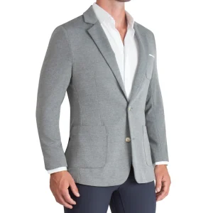 State and Liberty Athletic Fit Knit Blazer - Light Grey | Casual Blazers | Blazers