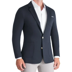 State and Liberty Athletic Fit Knit Blazer - Navy | Casual Blazers | Blazers