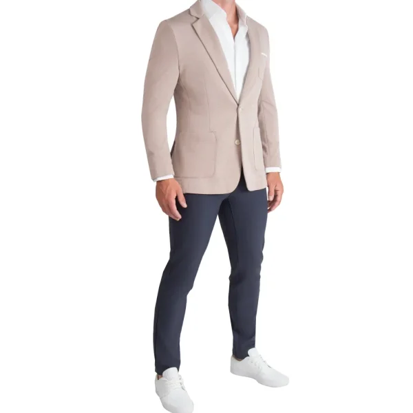 State and Liberty Athletic Fit Knit Blazer - Desert Taupe | Casual Blazers | Blazers