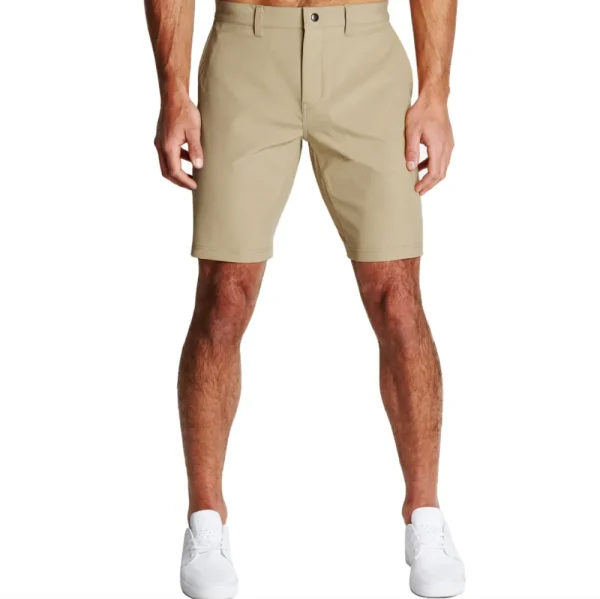 State and Liberty Athletic Fit Shorts - Mid Khaki | Shorts