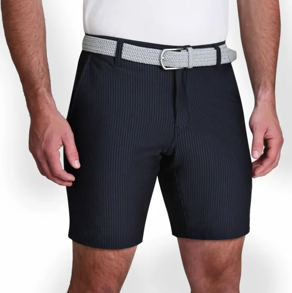 State and Liberty Athletic Fit Shorts - Navy Seersucker | Shorts