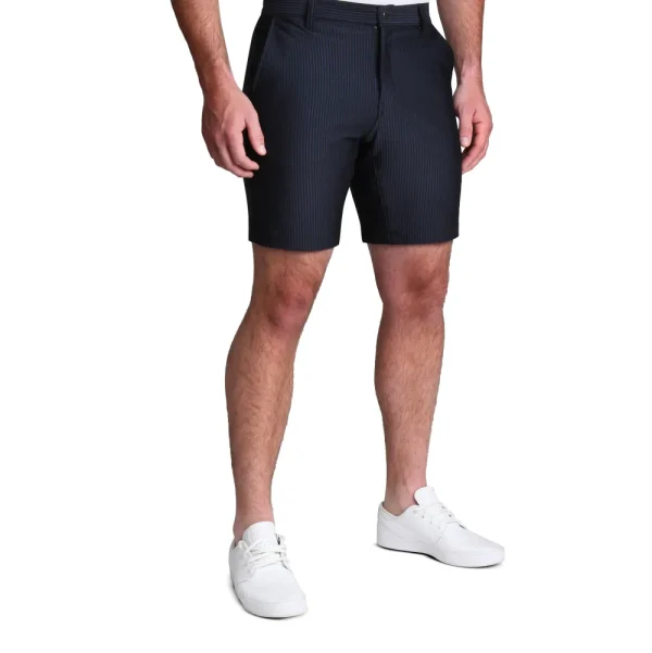 State and Liberty Athletic Fit Shorts - Navy Seersucker | Shorts