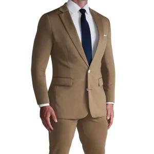 State and Liberty Athletic Fit Stretch Blazer - Solid Dark Tan | Casual Blazers | Blazers