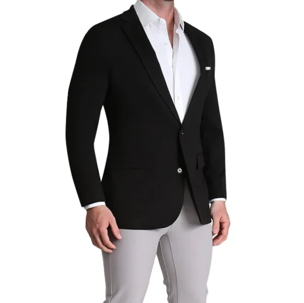 State and Liberty Athletic Fit Stretch Blazer - Black | Casual Blazers | Blazers
