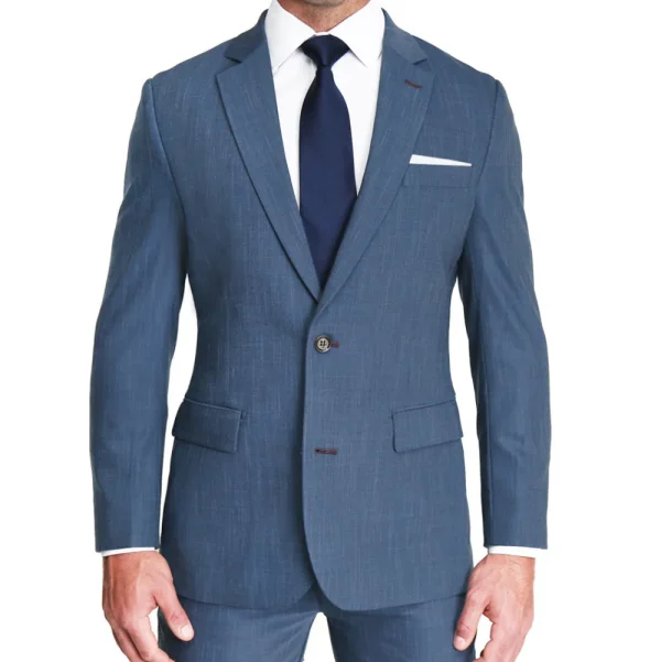 State and Liberty Athletic Fit Stretch Blazer - Heathered Blue | Casual Blazers | Blazers