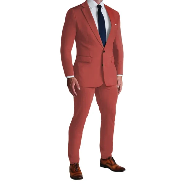 State and Liberty Athletic Fit Stretch Blazer - Solid Brick | Casual Blazers | Blazers