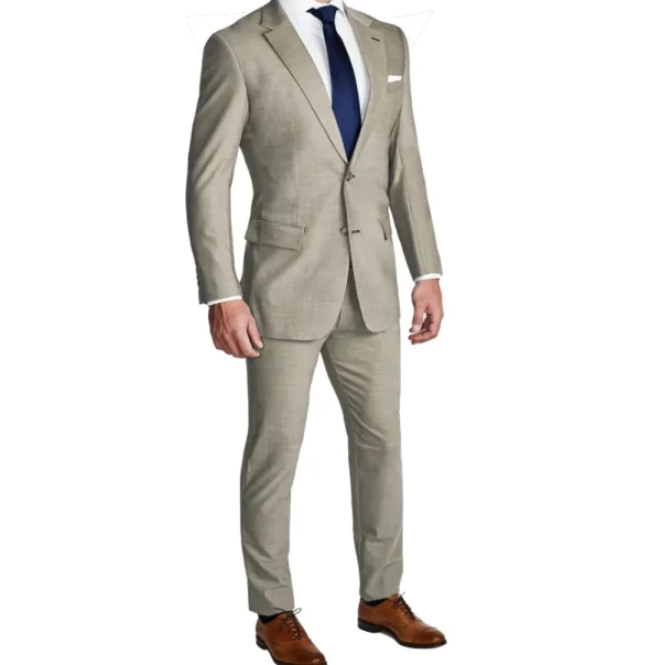 State and Liberty Athletic Fit Stretch Blazer - Heathered Stone | Casual Blazers | Blazers