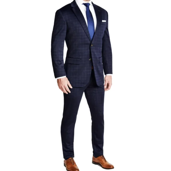 State and Liberty Athletic Fit Stretch Blazer - Blue Plaid | Casual Blazers | Blazers