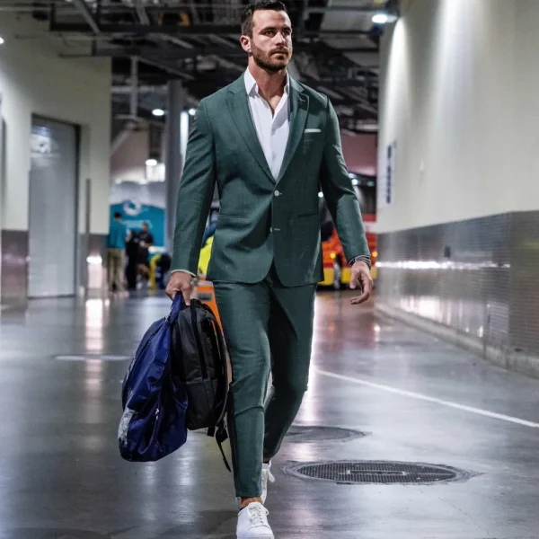 State and Liberty Athletic Fit Stretch Blazer - Heathered Sea Green | Casual Blazers | Blazers