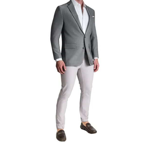 State and Liberty Athletic Fit Stretch Blazer - Heathered Grey | Casual Blazers | Blazers