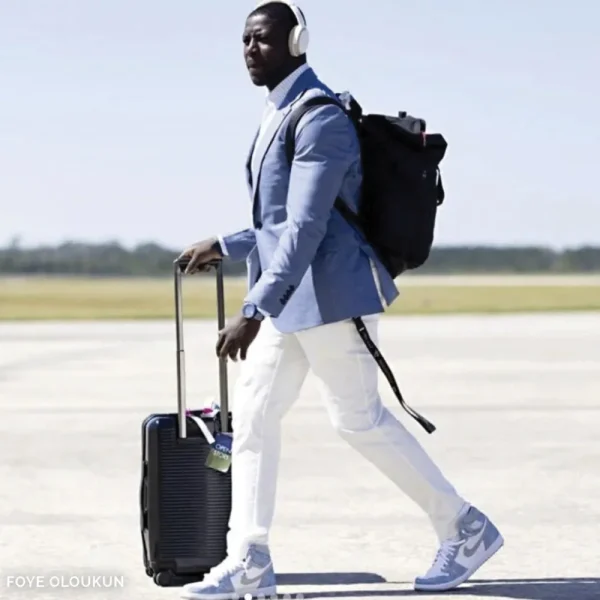 State and Liberty Athletic Fit Stretch Blazer - Heathered Light Blue | Casual Blazers | Blazers