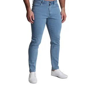 State and Liberty Athletic Fit Stretch Jeans - Light Blue | Jeans