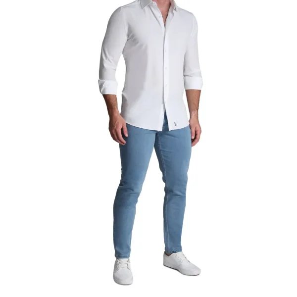State and Liberty Athletic Fit Stretch Jeans - Light Blue | Jeans
