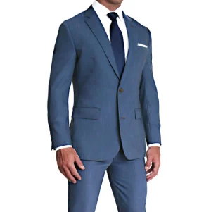 State and Liberty Athletic Fit Stretch Suit - Heathered Blue | Suits