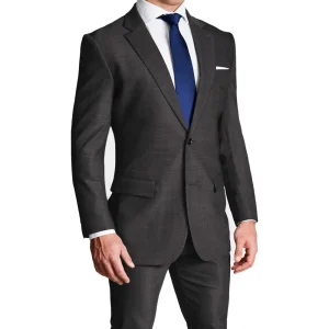 State and Liberty Athletic Fit Stretch Suit - Heathered Charcoal | Suits