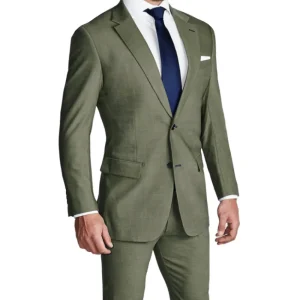 State and Liberty Athletic Fit Stretch Suit - Heathered Forest Green | Suits