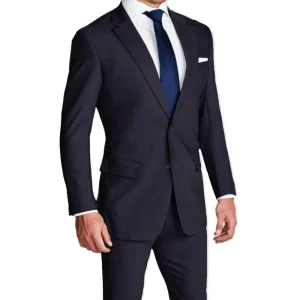 State and Liberty Athletic Fit Stretch Suit - Heathered Midnight Navy | Suits