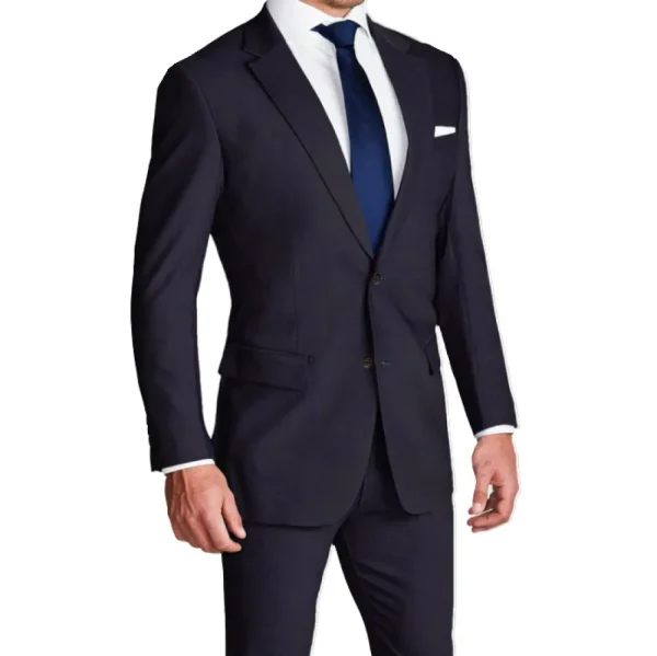 State and Liberty Athletic Fit Stretch Suit - Heathered Midnight Navy | Suits