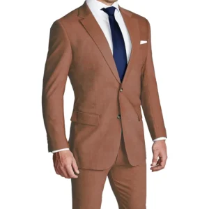 State and Liberty Athletic Fit Stretch Suit - Heathered Copper | Suits