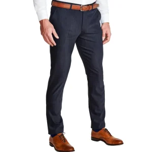 State and Liberty Athletic Fit Stretch Suit Pants - Heathered Midnight Navy | Suit Pants | Dress Pants