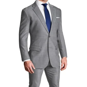 State and Liberty Athletic Fit Stretch Suit - Heathered Grey | Suits