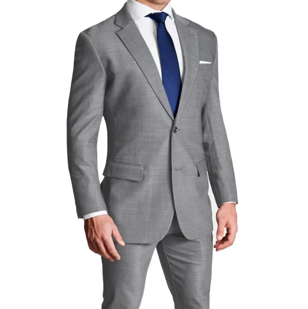 State and Liberty Athletic Fit Stretch Suit - Heathered Grey | Suits
