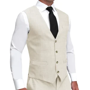 State and Liberty Athletic Fit Stretch Suit Vest - Lightweight Heathered Bamboo | Vests