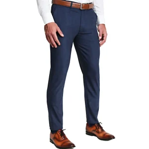 State and Liberty Athletic Fit Stretch Suit Pants - Heathered Navy | Tech Chinos | Suit Pants