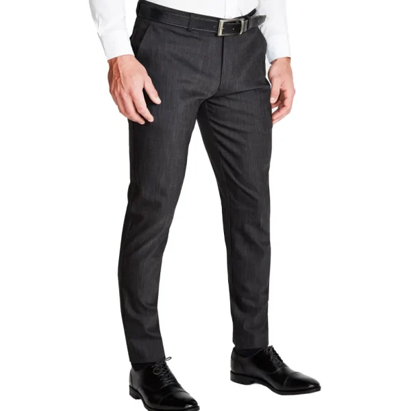 State and Liberty Athletic Fit Stretch Suit Pants - Heathered Charcoal | Tech Chinos | Suit Pants
