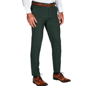 State and Liberty Athletic Fit Stretch Suit Pants - Hunter Green | Tech Chinos | Suit Pants