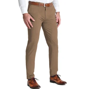 State and Liberty Athletic Fit Stretch Suit Pants - Heathered Cappuccino | Tech Chinos | Suit Pants