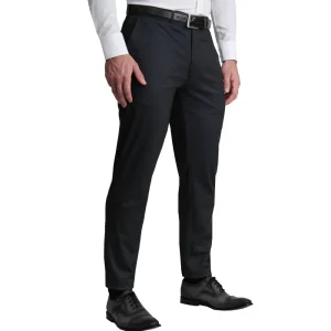 State and Liberty Athletic Fit Stretch Suit Pants - Charcoal Microcheck | Tech Chinos | Suit Pants