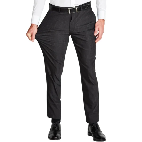 State and Liberty Athletic Fit Stretch Suit Pants - Heathered Charcoal | Tech Chinos | Suit Pants