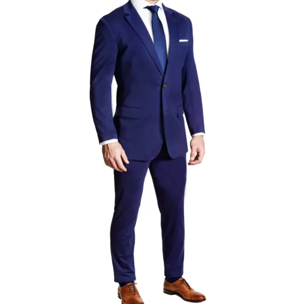 State and Liberty Athletic Fit Stretch Suit - Solid Royal Blue | Suits