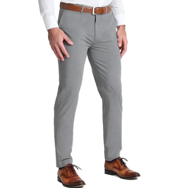 State and Liberty Athletic Fit Stretch Suit - Lightweight Heathered Smoked Grey | Suits