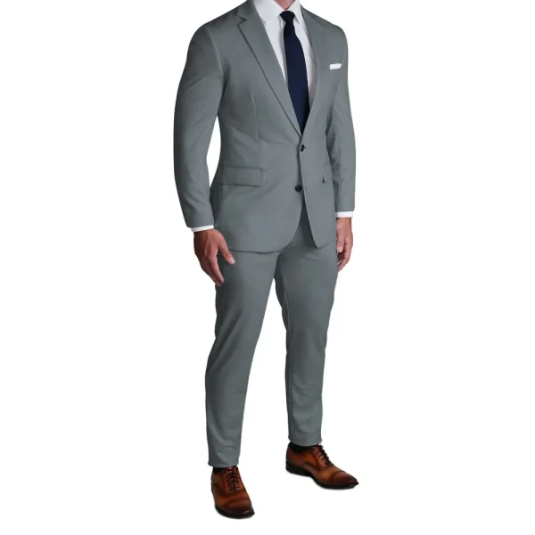 State and Liberty Athletic Fit Stretch Suit - Solid Dusty Sage | Suits