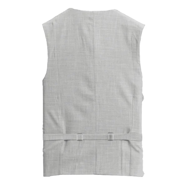 State and Liberty Athletic Fit Stretch Suit Vest - Lightweight Heathered Light Grey | Vests