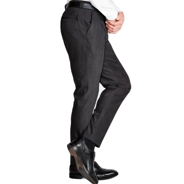 State and Liberty Athletic Fit Stretch Suit Pants - Heathered Charcoal | Tech Chinos | Suit Pants