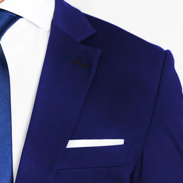 State and Liberty Athletic Fit Stretch Suit - Solid Royal Blue | Suits