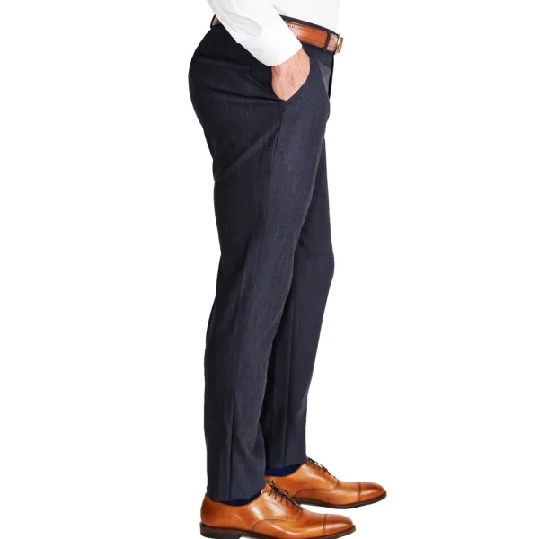 State and Liberty Athletic Fit Stretch Suit Pants - Heathered Midnight Navy | Suit Pants | Dress Pants