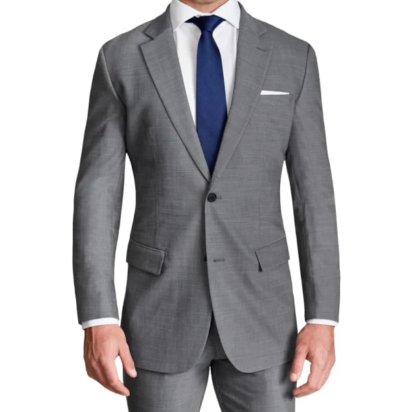 State and Liberty Athletic Fit Stretch Suit - Heathered Grey | Suits