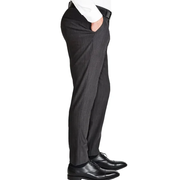 State and Liberty Athletic Fit Stretch Suit Pants - Heathered Charcoal | Tech Chinos | Suit Pants