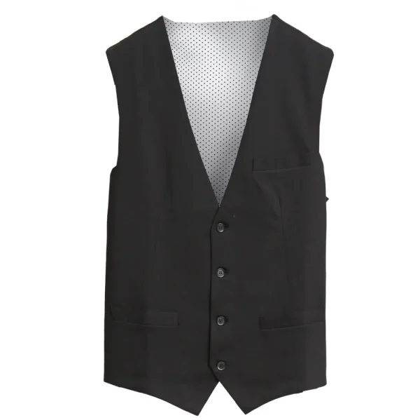 State and Liberty Athletic Fit Stretch Suit Vest - Black | Vests