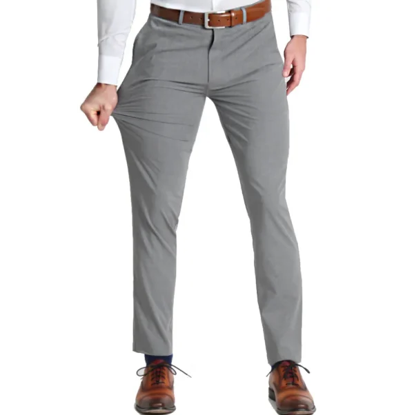 State and Liberty Athletic Fit Stretch Suit - Lightweight Heathered Smoked Grey | Suits