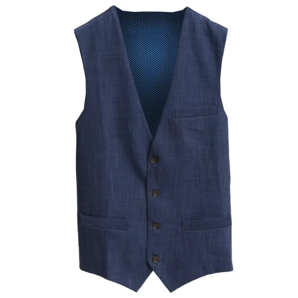 State and Liberty Athletic Fit Stretch Suit Vest - Heathered Navy | Vests