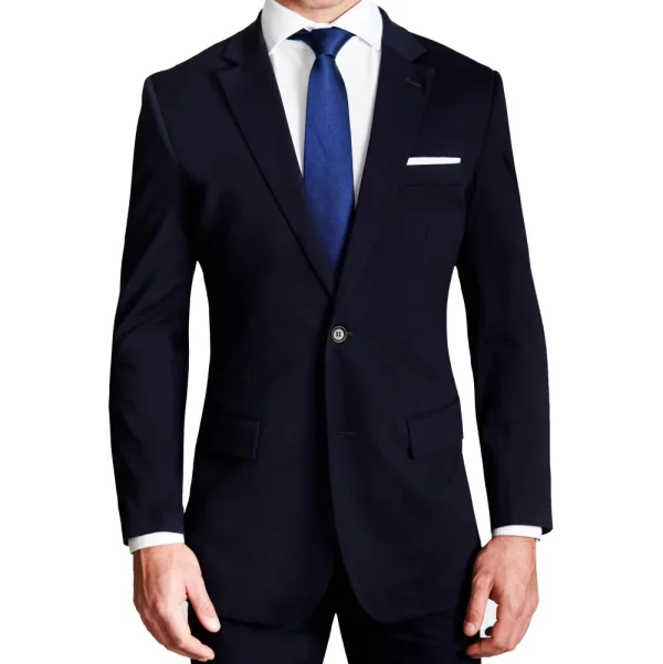 State and Liberty Athletic Fit Stretch Suit - Navy | Suits