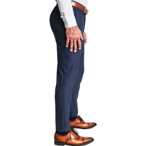 State and Liberty Athletic Fit Stretch Suit - Heathered Navy | Suits
