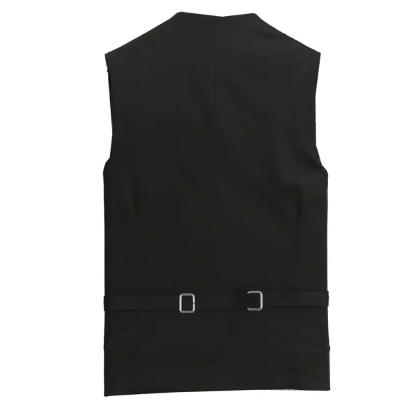 State and Liberty Athletic Fit Stretch Suit Vest - Black | Vests